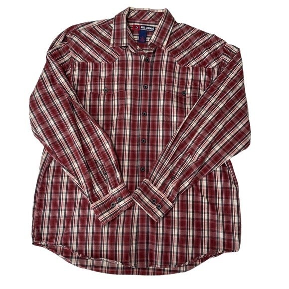 Reel Legends Performance Western Shirt Cotton Button Down Rodeo Cowboy Size XL - Picture 1 of 15